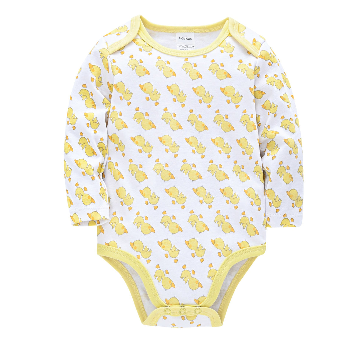 Long-Sleeve Printed Baby Bodysuits