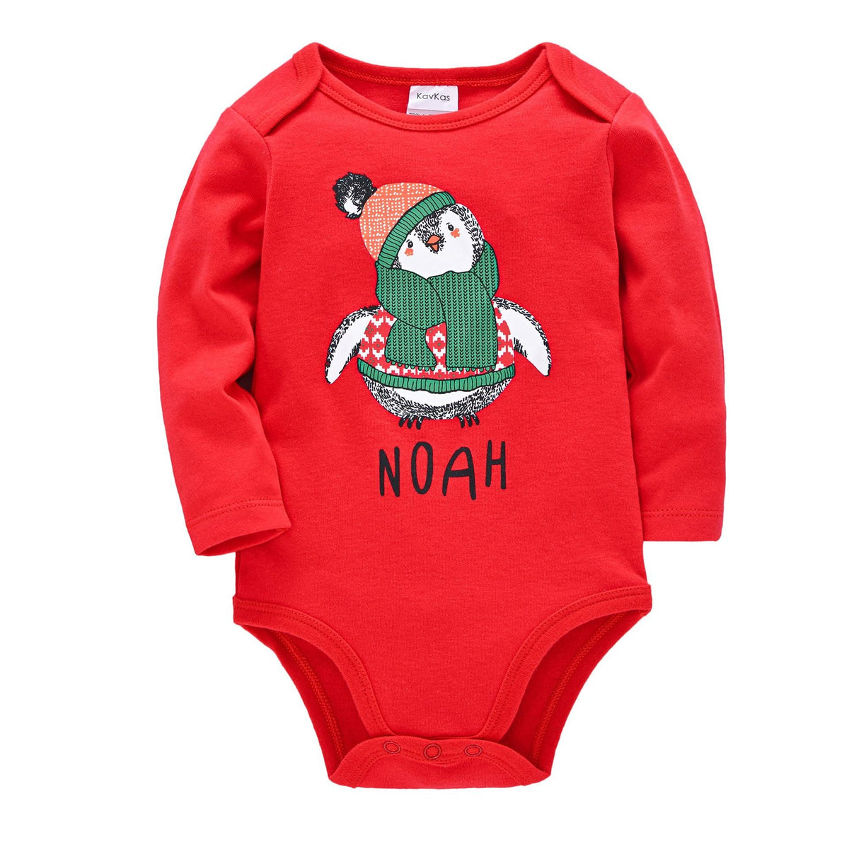 Long-Sleeve Printed Baby Bodysuits