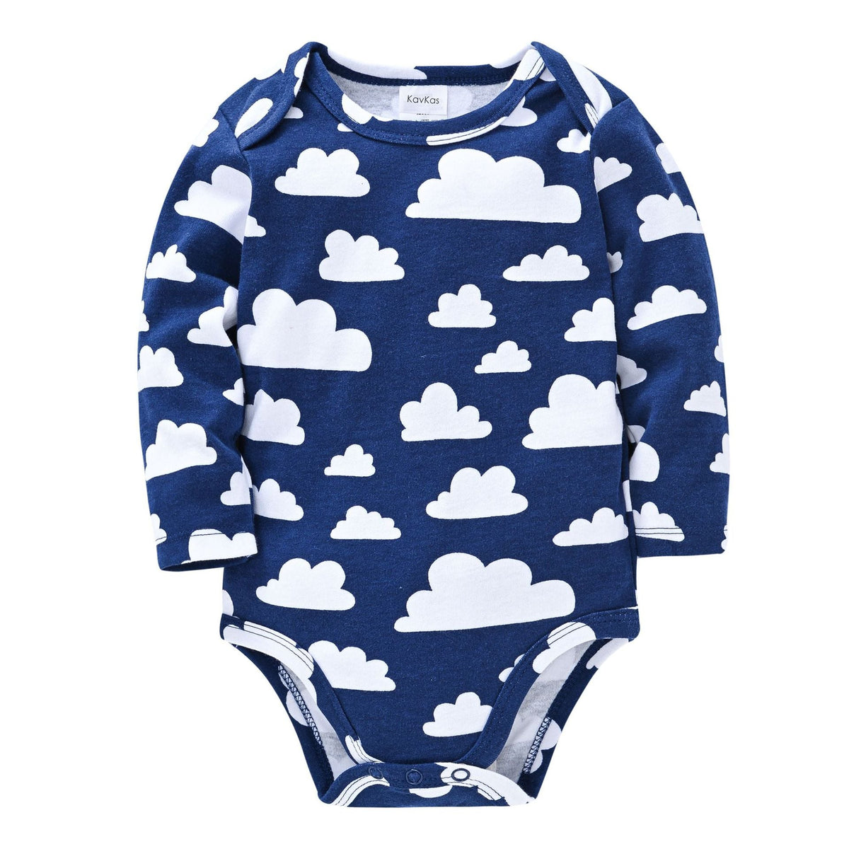 Long-Sleeve Printed Baby Bodysuits