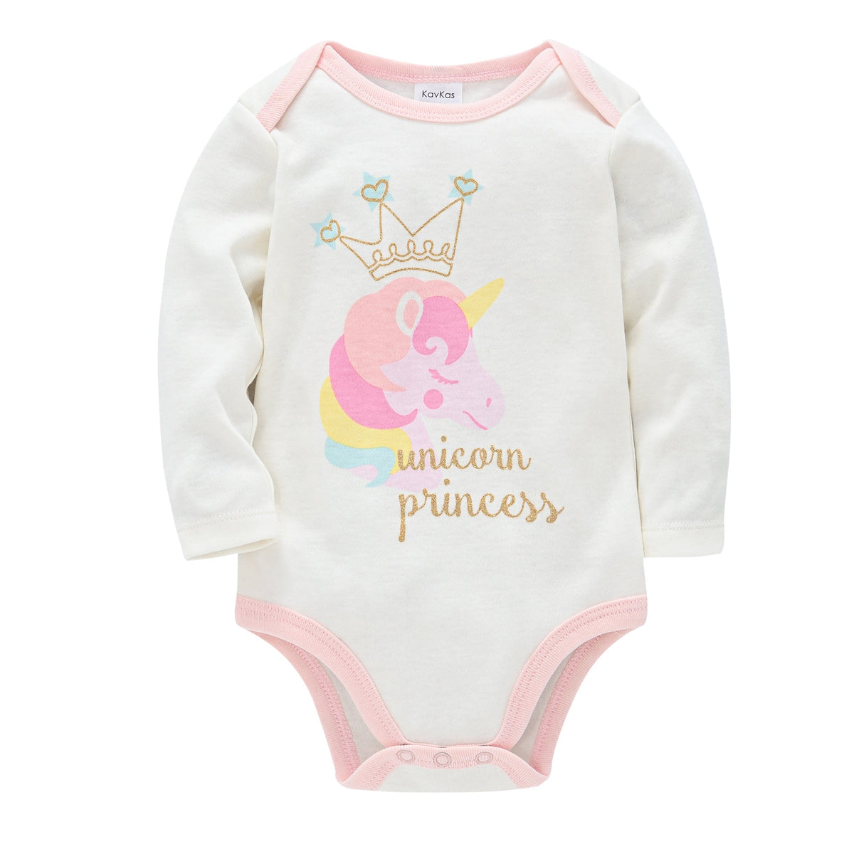 Long-Sleeve Printed Baby Bodysuits