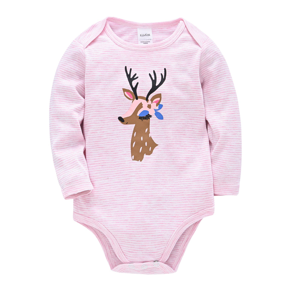 Long-Sleeve Printed Baby Bodysuits
